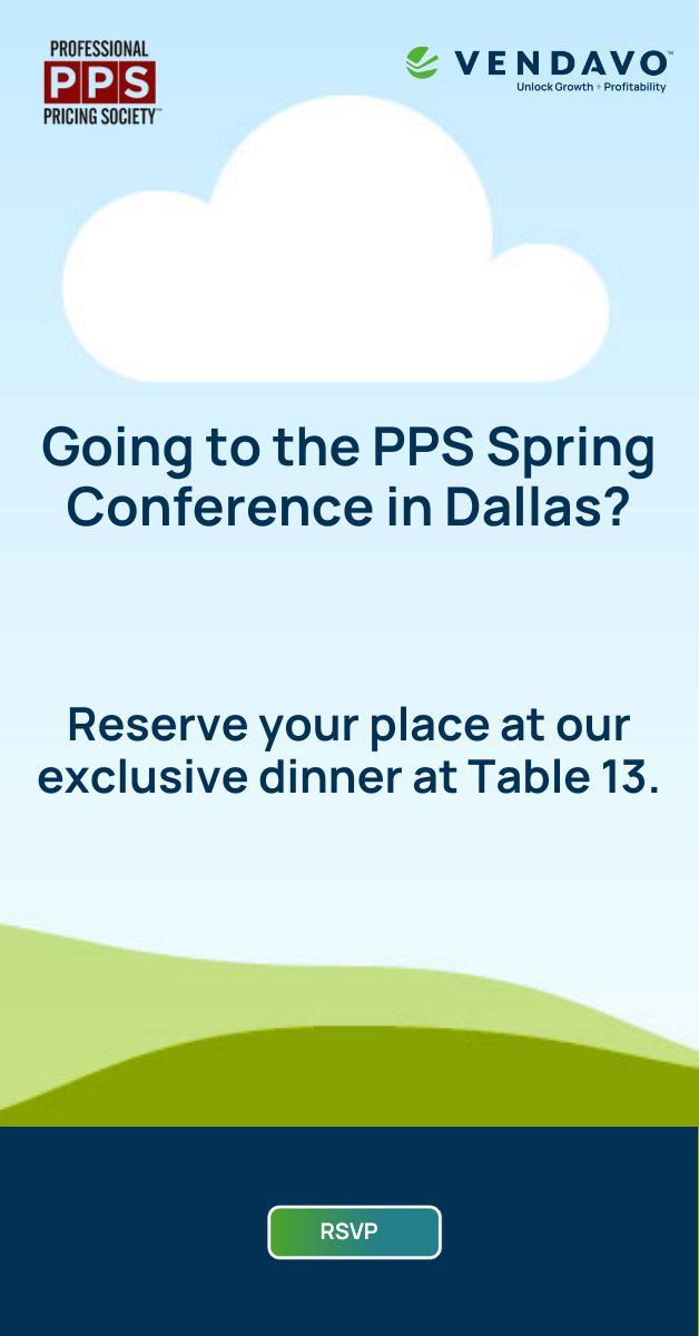 Vendavo's tweet image. We heard from everyone wanting their free high fives but unable to get to EPP in Berlin. The same offer applies to everyone attending the PPS Spring Conference. You can also reserve your place at our exclusive dinner. ecs.page.link/WwPEk

 #pricingexperts #highfives