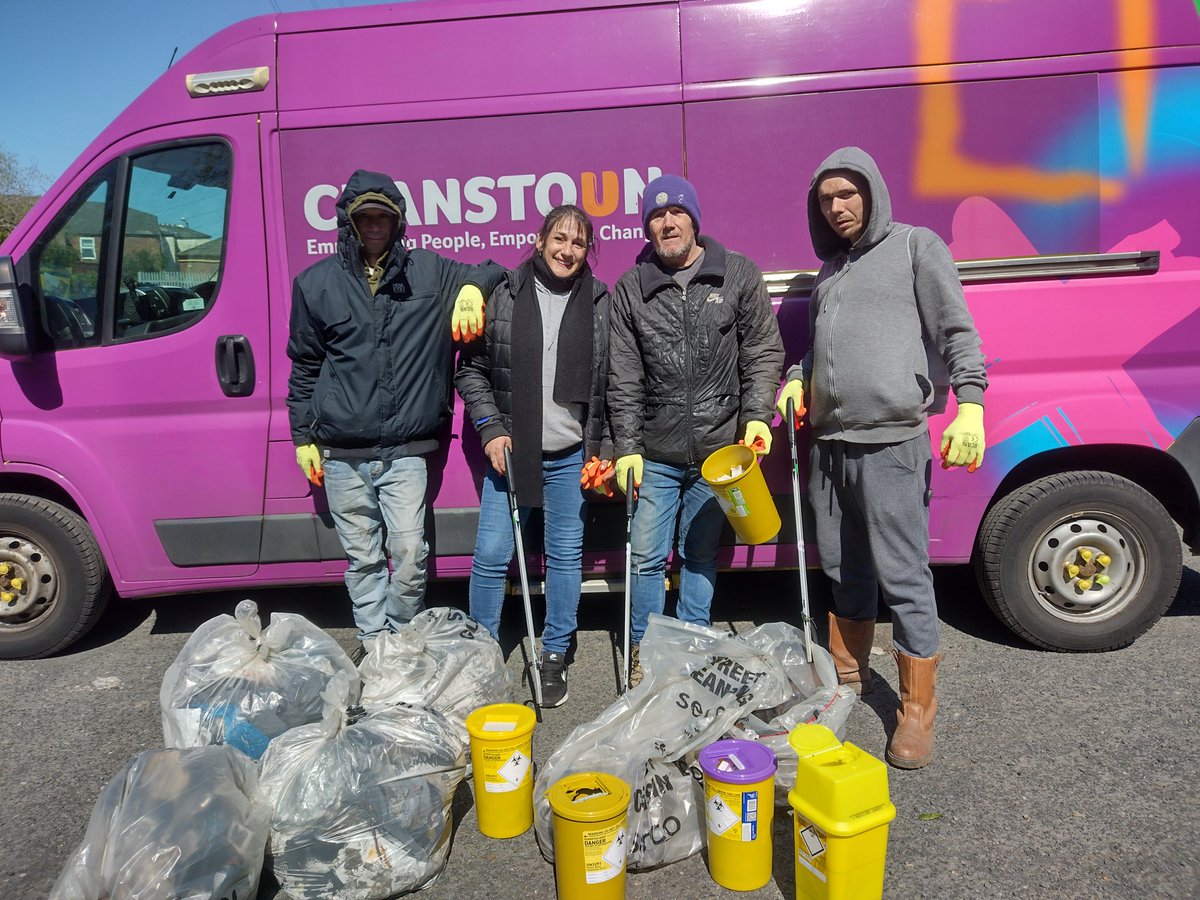 Sandwells Mighty SCORE team have been giving back to the community - 5 bins full if sharps and 6 bags of drug related litter removed #HarmReduction #peerwork #cranstounsand