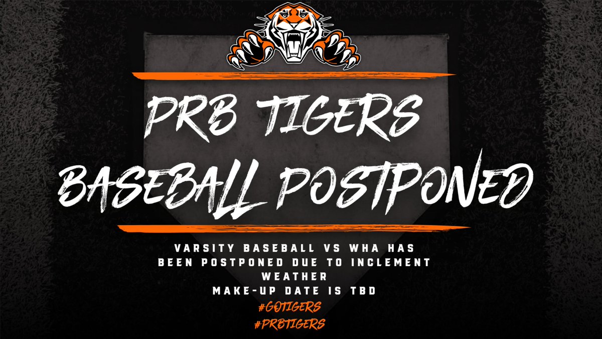 Pine River-Backus Tigers AD (@adprb) on Twitter photo Due to inclement weather today's Varsity Baseball game at Walker-Hackensack-Akeley has been postponed. Stay tuned for info regarding make-up date. #GoTigers #PRBTigers <a href="/JeremyMillsop/">Jeremy Millsop</a> <a href="/kkinwwwikfgiklk/">KKIN WWWI KFGI KLKS</a> <a href="/PEJ_Dan/">Dan Determan</a> <a href="/MinnesotaScores/">Minnesota-Scores.net</a> <a href="/MNScoreFeed/">MN ScoreFeed</a> Due to inclement weather today's Varsity Baseball game at Walker-Hackensack-Akeley has been postponed. Stay tuned for info regarding make-up date. #GoTigers #PRBTigers <a href="/JeremyMillsop/">Jeremy Millsop</a> <a href="/kkinwwwikfgiklk/">KKIN WWWI KFGI KLKS</a> <a href="/PEJ_Dan/">Dan Determan</a> <a href="/MinnesotaScores/">Minnesota-Scores.net</a> <a href="/MNScoreFeed/">MN ScoreFeed</a>