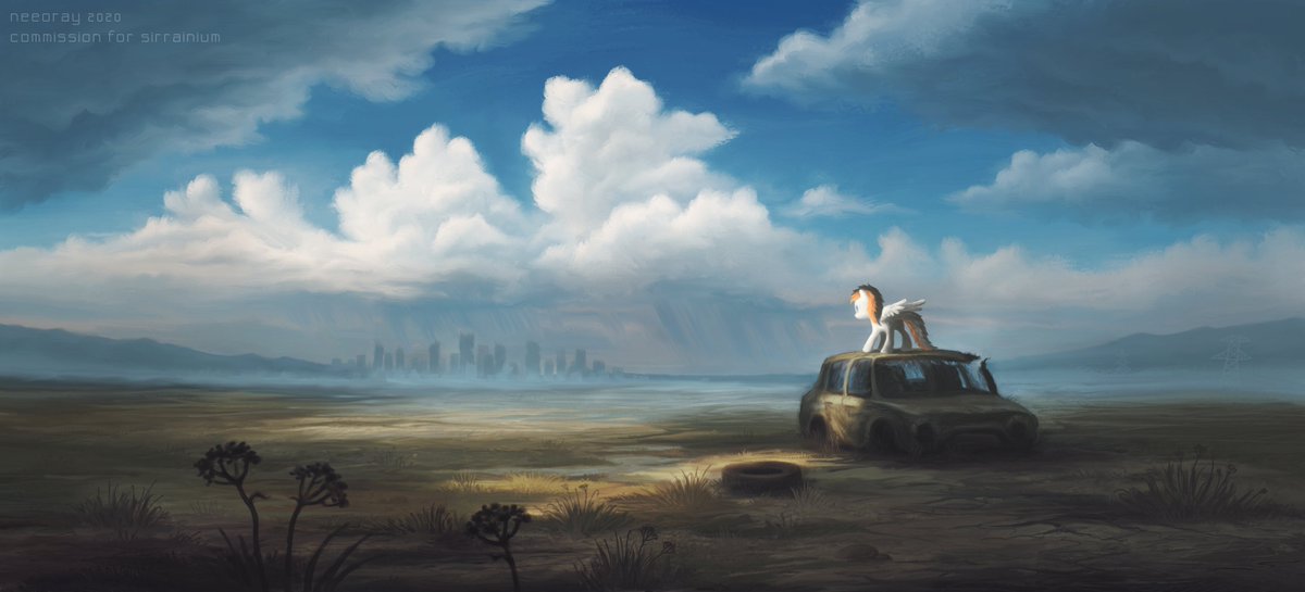 neeostar's tweet photo. Commission for SirRainium [2020]
I was going to start posting older stuff that I haven't posted here yet, so here we go! =3

#mlpart #postapocalypse #falloutequestria #digitalpainting #digitalart #mylittlepony https://t.co/OKu9qL5f2o