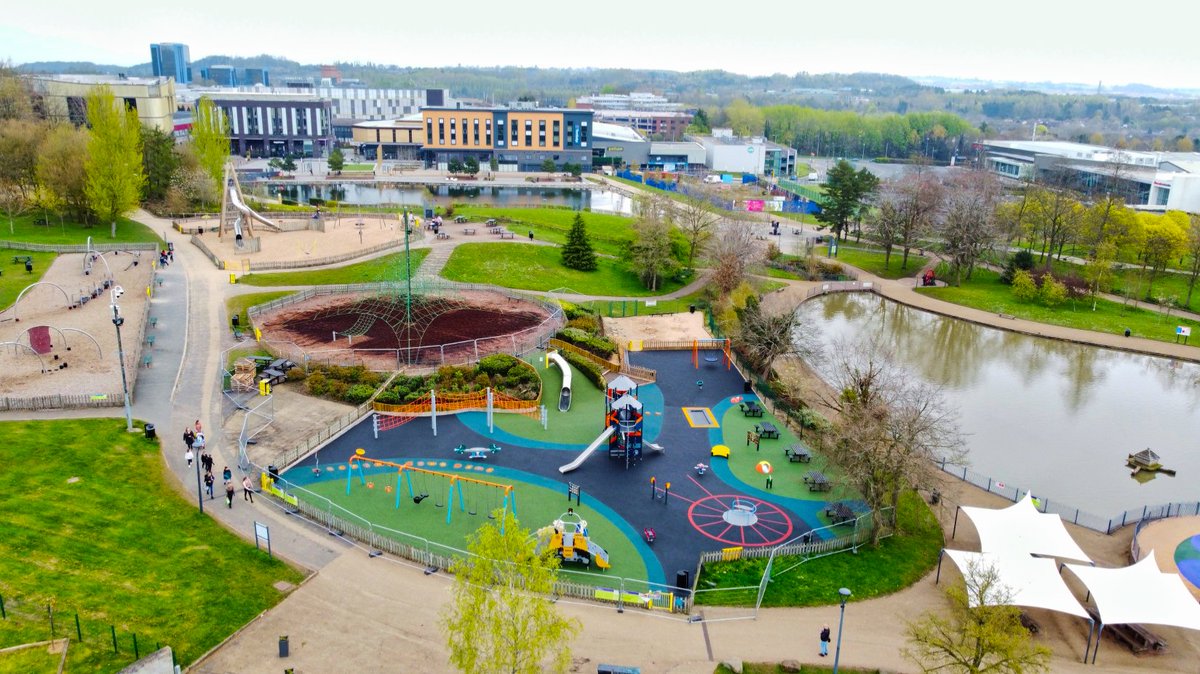RTC_Safety's tweet photo. Another exciting project! We have installed our #WetPour #SafetySurfacing at #Telford Town Park for @KompanUK
This new addition will not only provide a safe environment for children to play & explore, but it will also reflect Telford's rich history & landmarks #PlaygroundUpgrade https://t.co/xeixxfT0xg