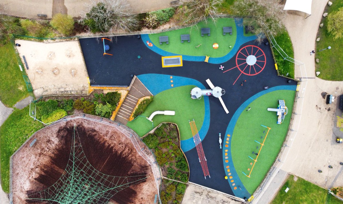 RTC_Safety's tweet photo. Another exciting project! We have installed our #WetPour #SafetySurfacing at #Telford Town Park for @KompanUK
This new addition will not only provide a safe environment for children to play & explore, but it will also reflect Telford's rich history & landmarks #PlaygroundUpgrade https://t.co/xeixxfT0xg