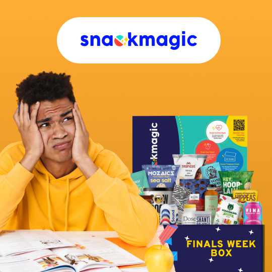 snackmagic's tweet photo. 📝Finals are hard, snacks make them easier! 

Click here to send a care package to your loved one ➡️ https://t.co/yoYe3H7dsi 

🏷️ #bystadium #snackmagic #collegecarepackage #collegelife https://t.co/vXskKs6fNu