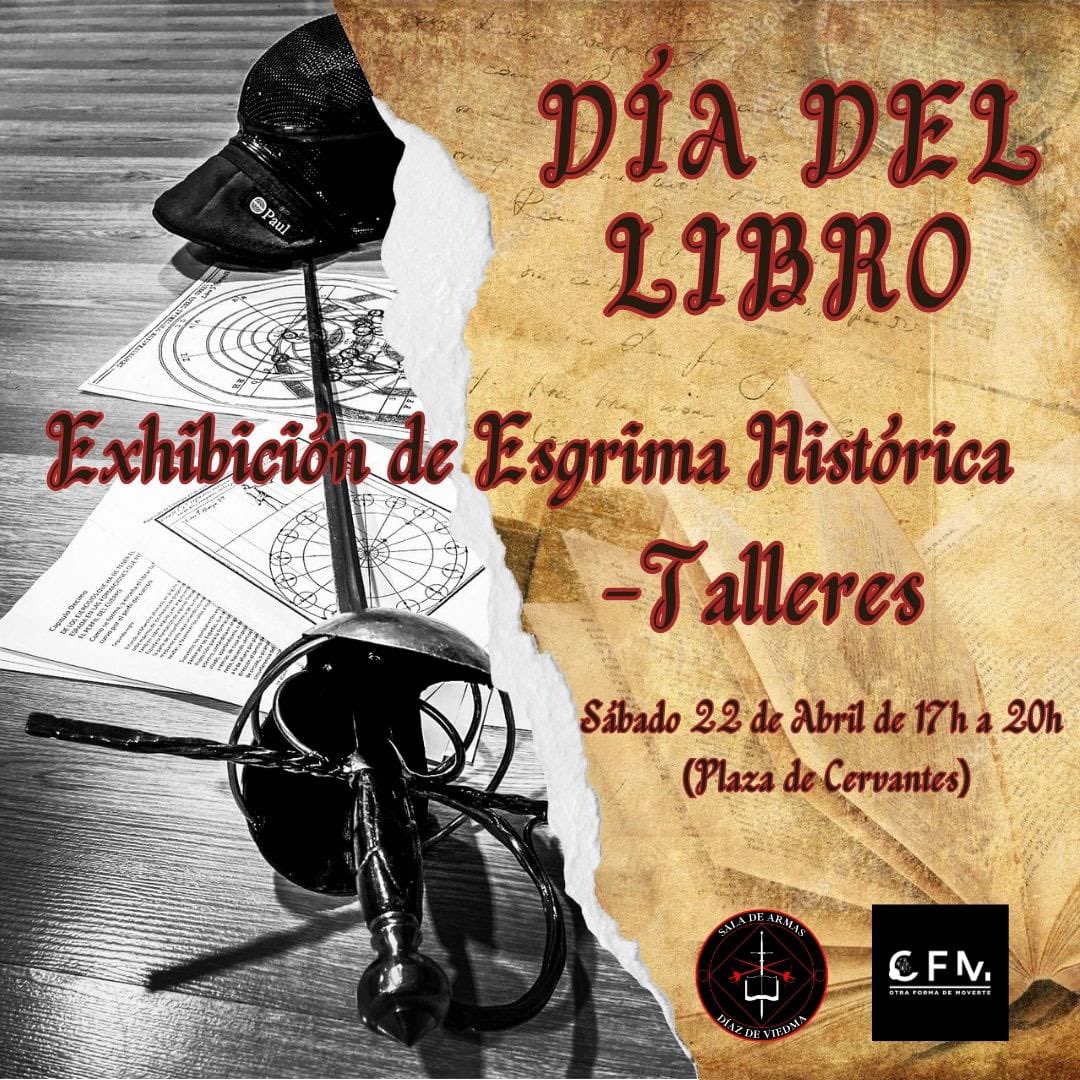 DÍA DEL LIBRO 

En el día del libro disfrutaremos de una jornada en la que podremos ver y aprender esgrima histórica!