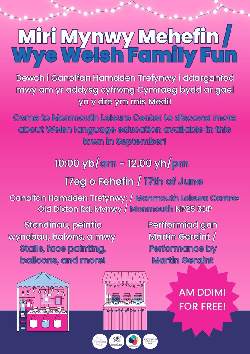 cloughclan's tweet photo. Please retweet. This should be a fun few hours for the children and informative for parents who are interested in the advantages of Welsh Medium education. @MonmouthshireCC @rachelgwenllian @elinmaher @Ysgolyffin https://t.co/89ZojrMKuE