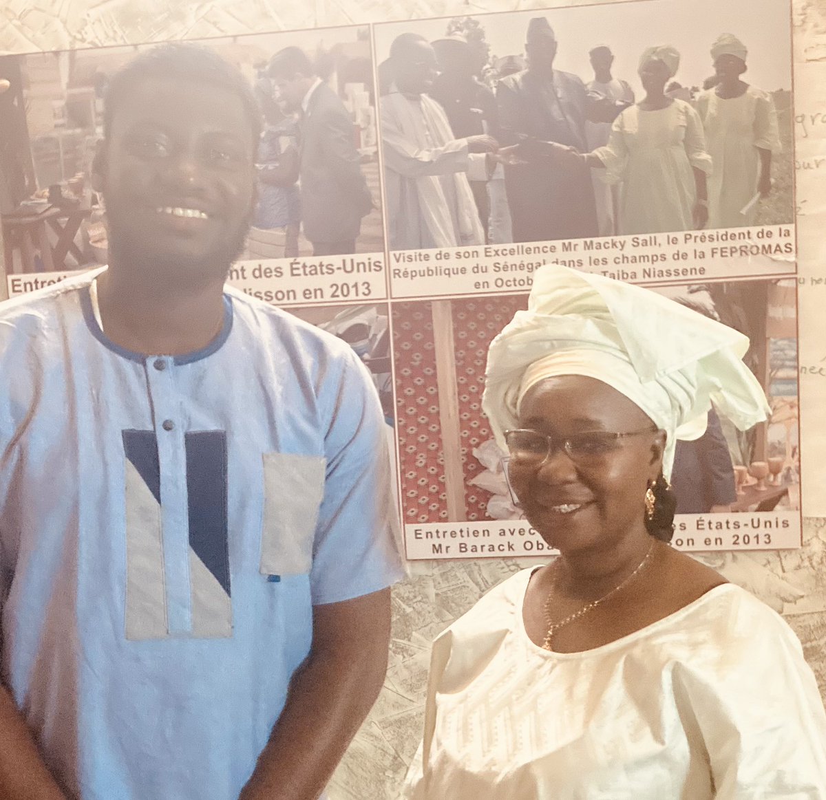 laminesamake's tweet photo. Rencontre avec la Présidente de la Fédération des Producteurs de Maïs du Sénégal #FEPROMAS et de l’Interprofession Maïs du Sénégal 🌽 #IMaïs, Mme Nimna Diayté. #LimS #SunuMbay #GungeMbay https://t.co/RrNud0uZtA