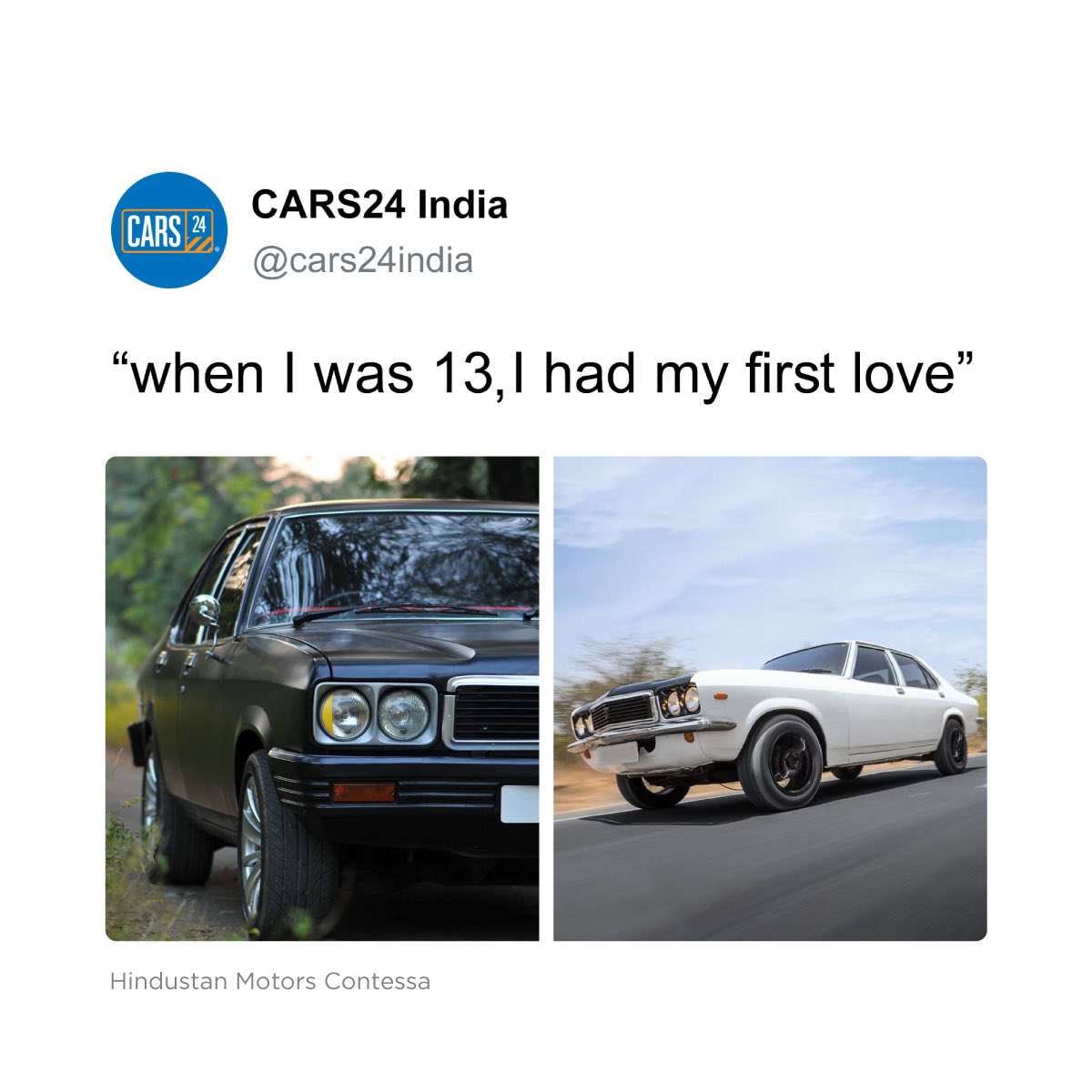 cars24india's tweet photo. Nostalgia hitting hard rn!

#cars24 #cars24india https://t.co/OfiXFnZwd4