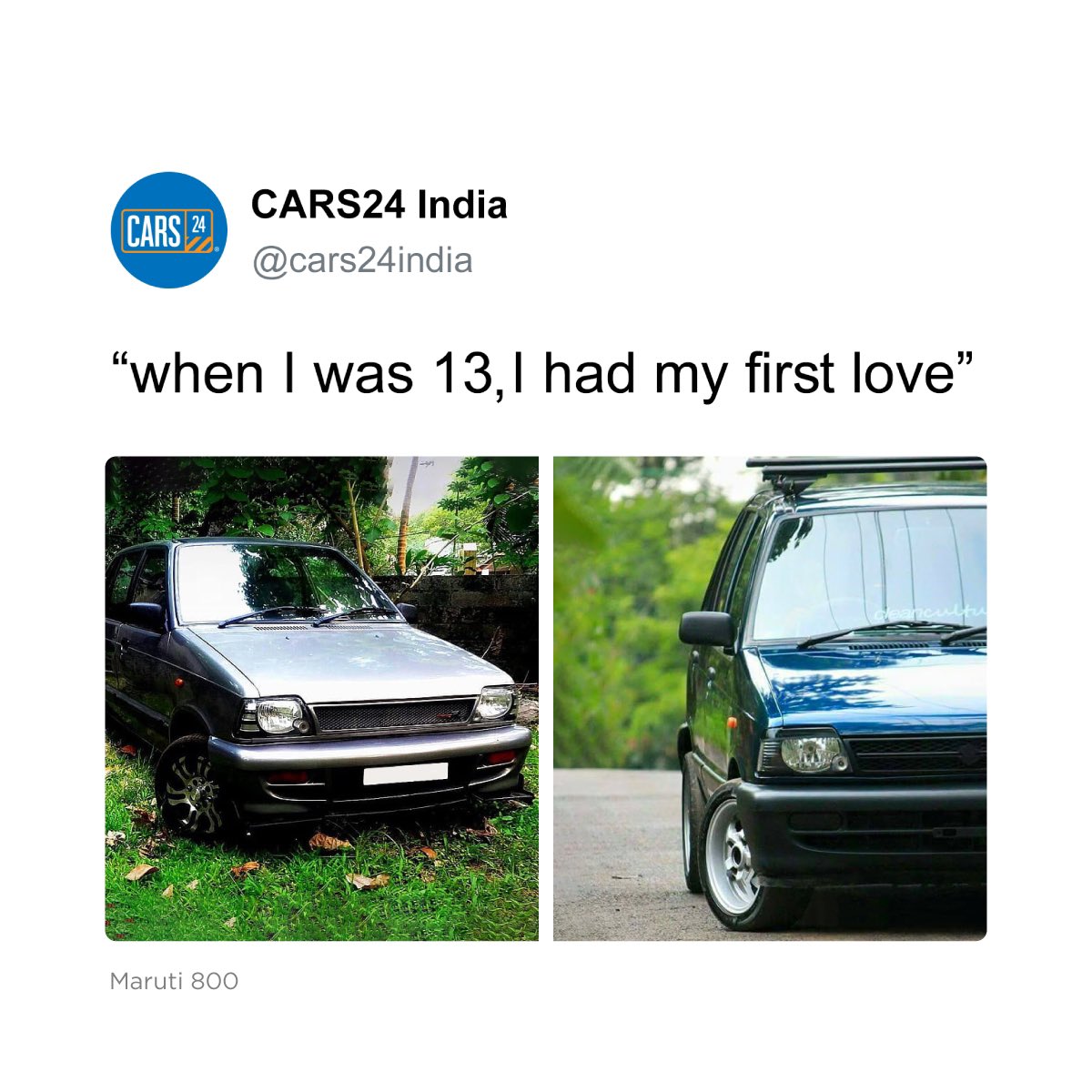 cars24india's tweet photo. Nostalgia hitting hard rn!

#cars24 #cars24india https://t.co/OfiXFnZwd4