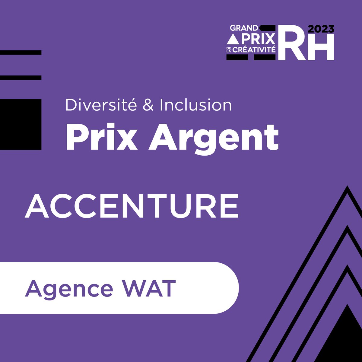 Le prix argent 🥈 de la catégorie Diversité &amp; inclusion est attribué à <a href="/Accenture/">Accenture</a> et l’agence <a href="/agencewat/">Agence WAT</a> pour le projet : We care about

Félicitations pour ce prix 🏆

#CréaRH #Révélation #GPCRH2023 #ACCE