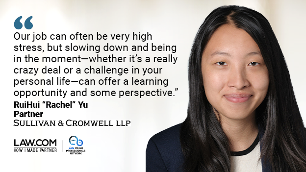 lawdotcom's tweet photo. #HowIMadePartner: "I don’t think there is one deciding factor, but I do know that my ability to connect and build trusting relationships with my clients has been important in my career." —RuiHui “Rachel” Yu, @sullcrom. Read more » https://t.co/qiqP1n4Cqu https://t.co/jCwtlAnOpr