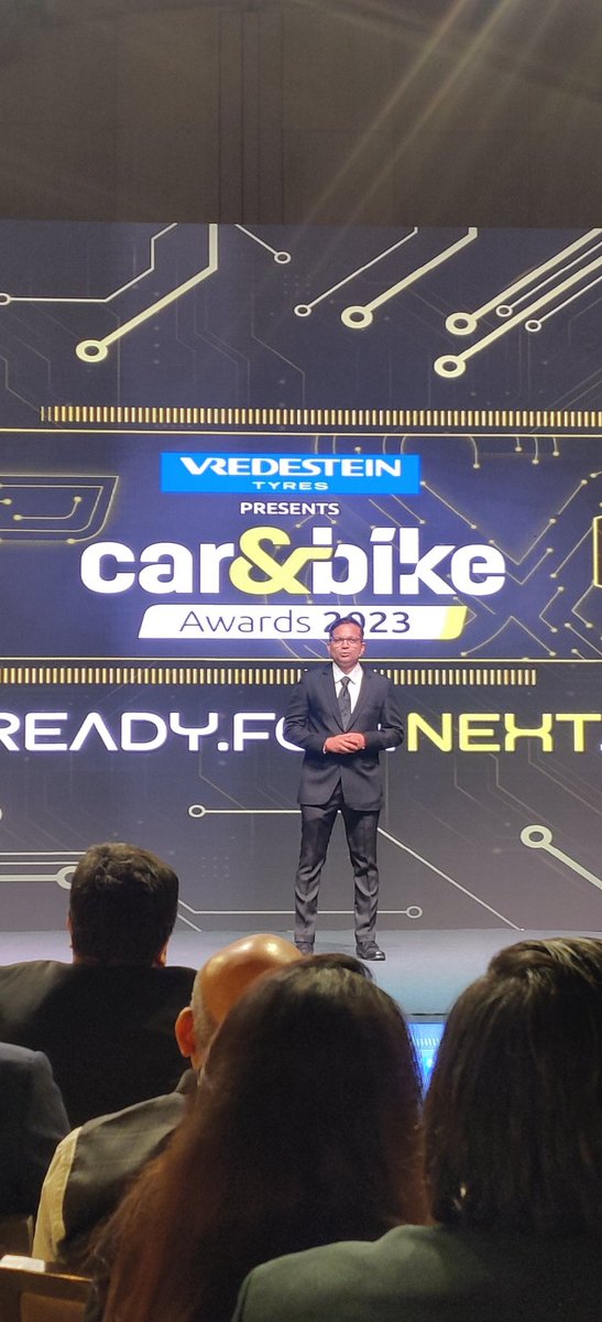 carandbike's tweet photo. The editor, @Karkeragirish, gets the show underway! #CNBAwards2023

In association with @VredesteinIndia
Audit Partners: @divergent_india https://t.co/gjMoqIGU9q