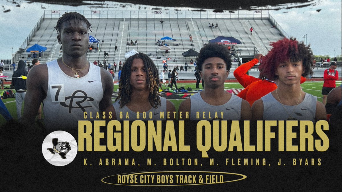 RCHSBOYSTFXC's tweet photo. ICYMI: The Bulldog Track & Field Team took 10 competitors to the District 9/10-6A Area Championships in Wylie yesterday. ALL 10 of our student-athletes qualified for the Class 6A Region II Track & Field Championships next weekend in Waco.
#BulldogSpeed https://t.co/RiMQ4Ao5g7