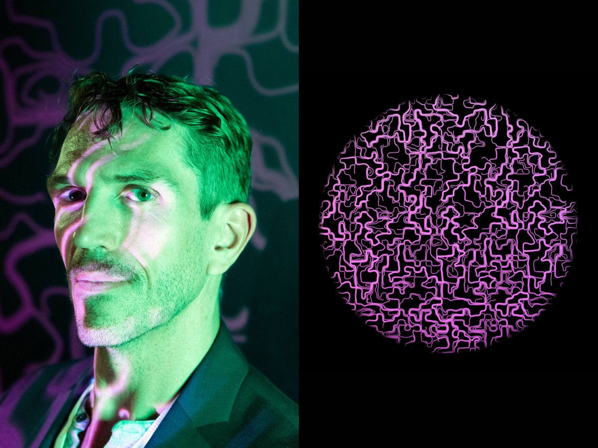 Portrait and #NFT of <a href="/PhilipLique/">Philip Lique</a> for "Psynesthesia", shot at <a href="/madarts_space/">Mad Arts</a> 💚⚡ Full experience on Psynesthesia.net