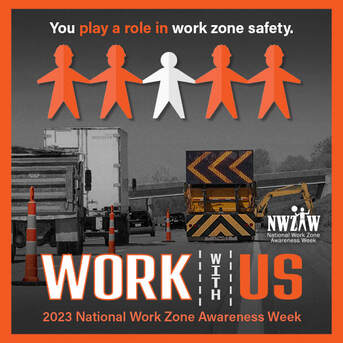 Take is slow out there everyone and be alert in work zones.  Lives depend on it!  #NWZAW #WorkZoneSafety