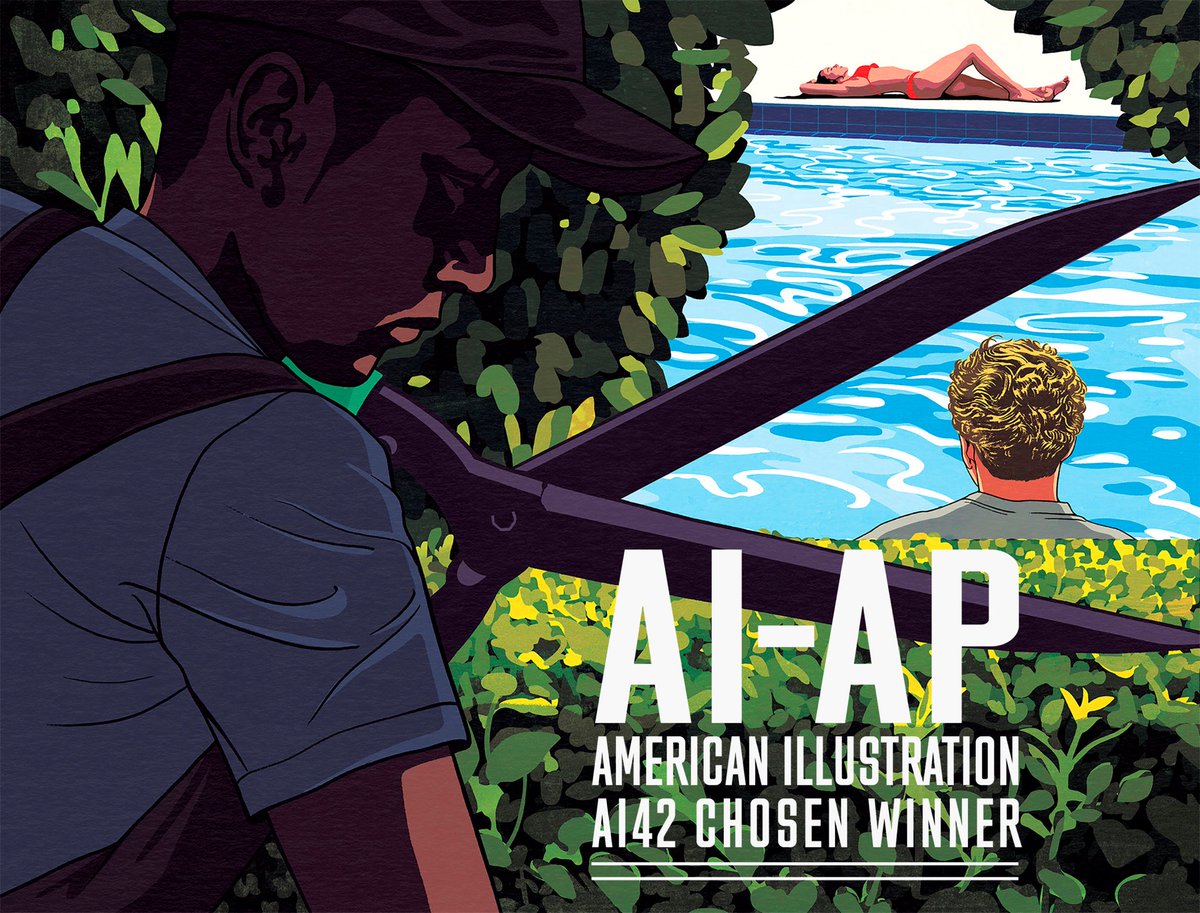 I’m honored to have 2 pieces Chosen for #AI42 ! Thank you, @AmericanIllust Book review editorials for @thenation @BooksandtheArts 📚Many thanks to my Art Director, Robert Best, and Literary Editor, @davidimarcus #americanillustration42 #americanillustration