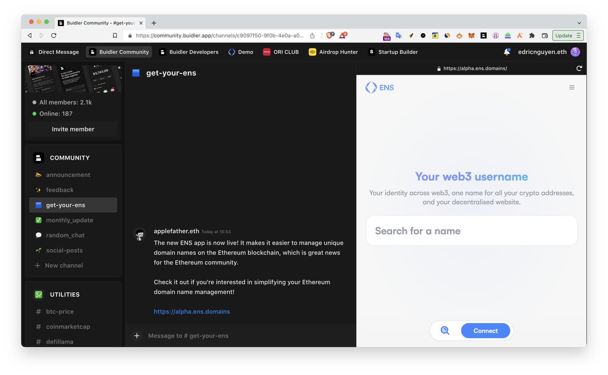 Registering <a href="/ensdomains/">ens.eth</a> is actually pretty simple with our members now
