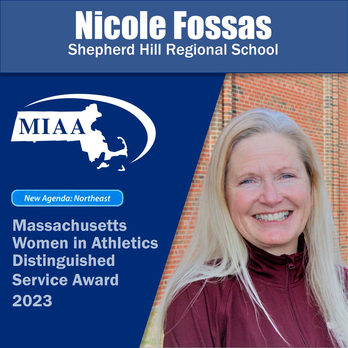 MIAA Girls and Women in Sports Day Celebration, April 28th at Faneuil Hall.  Congratulations to Shepherd Hill Regional High School's Nicole Fossas.