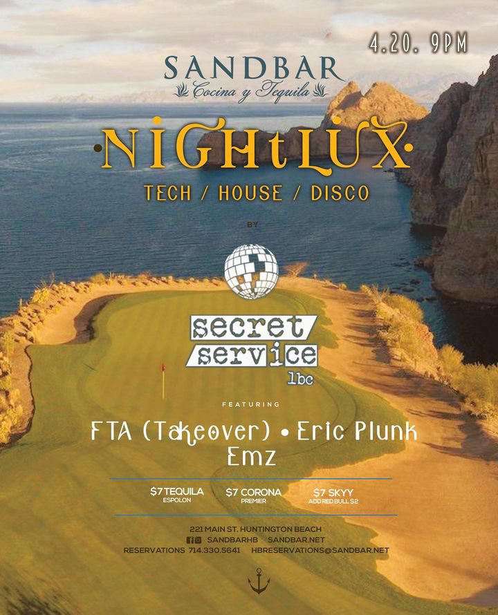 🪩 FTA takeover TODAY, 4/20 in Huntington Beach! We will be playing alongside a dope line up
Shout out to Secret Service LBC for putting us on!