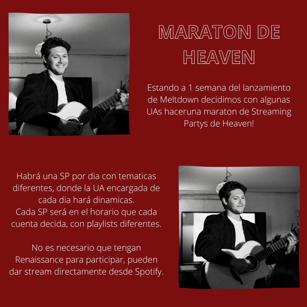NiallArgentina's tweet photo. HEAVEN FT. POP ❤️

Comenzamos la semana de streaming partys para #Heaven antes del lanzamiento de Meltdown! 
Esperamos que puedan unirse ❤️

Renaissance: https://t.co/tJ9VUYvlm7
Playlist en Spotify: https://t.co/kPuOlJO41D https://t.co/pvs6FHezrY