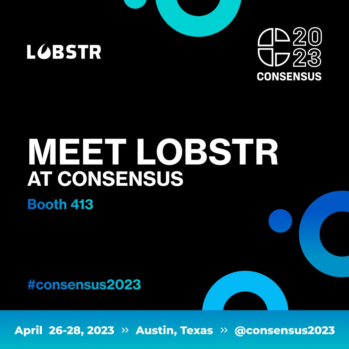 LOBSTR Stellar Wallet (@lobstr) on Twitter photo 🎉 Exciting news! LOBSTR will be at #Consensus2023!
Join us at Booth 413 for engaging discussions on all things #Stellar and #blockchain related.
Don't miss the chance to connect with our team! 🤝 🎉 Exciting news! LOBSTR will be at #Consensus2023!
Join us at Booth 413 for engaging discussions on all things #Stellar and #blockchain related.
Don't miss the chance to connect with our team! 🤝
