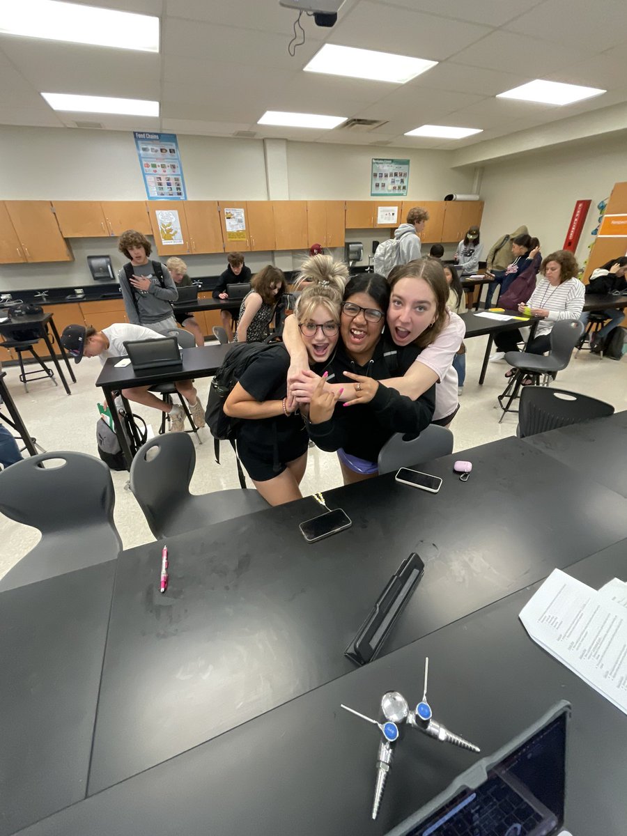 MrNicholsBio's tweet photo. Love my goofy students!! One of my students saw my phone sitting on the desk and decided to take a few selfies and pictures of his friends so I told him he could get a shout out on my Twitter 😂 https://t.co/8HdfMarMgU