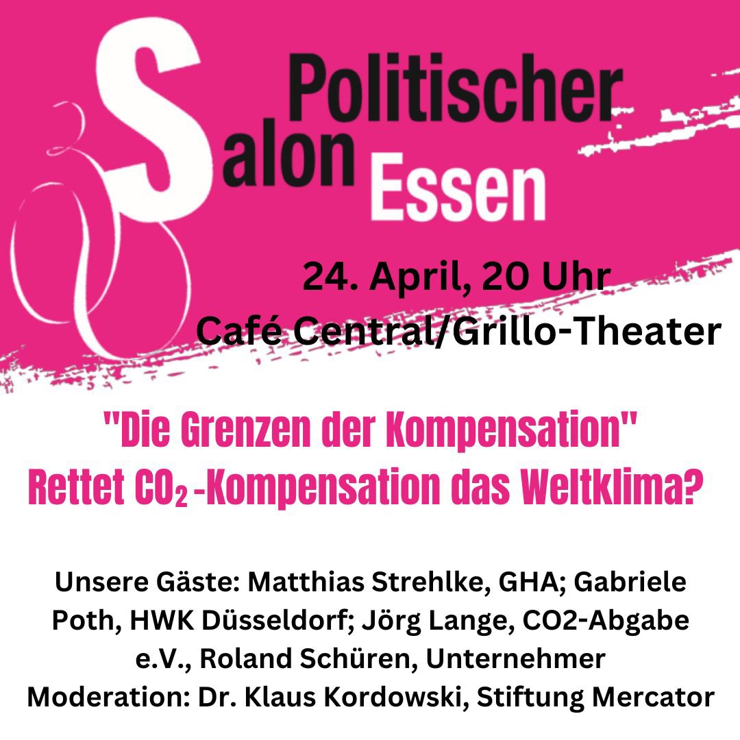 Montagabend in #essencity im Grillo Theater. Mit mir. Ohne CO2. Echt?
#co2 #co2sparen  #co2neutral #erneuerbareenergie #baeckerhandwerk <a href="/bnw_ev/">Bundesverband Nachhaltige Wirtschaft</a>  @GrueneKreisME <a href="/bv6grueneessen1/">Grüne Essen Bezirk VI-Zollverein</a> <a href="/GrnWrtDlg/">Grüner Wirtschaftsdialog</a>