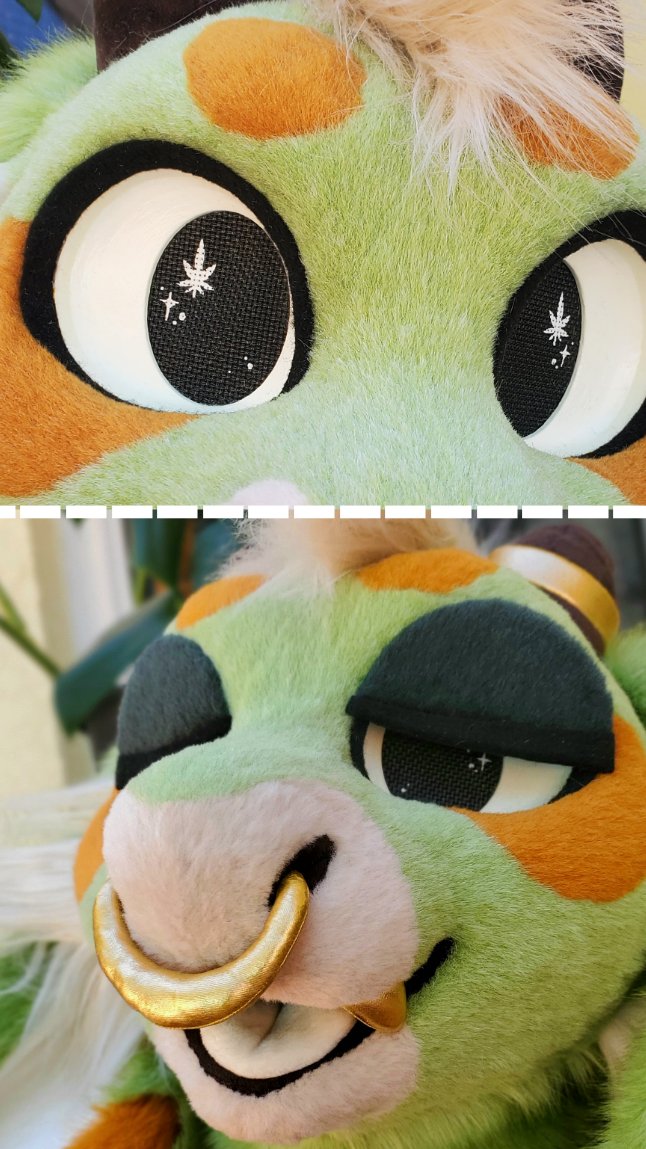 KiisCreatures's tweet photo. 🌿Nug the joint dragon!🌿
420 pre-made auction
More info below⬇️
#fursuit #fursuitforsale #420day https://t.co/mGUO8nZTx0