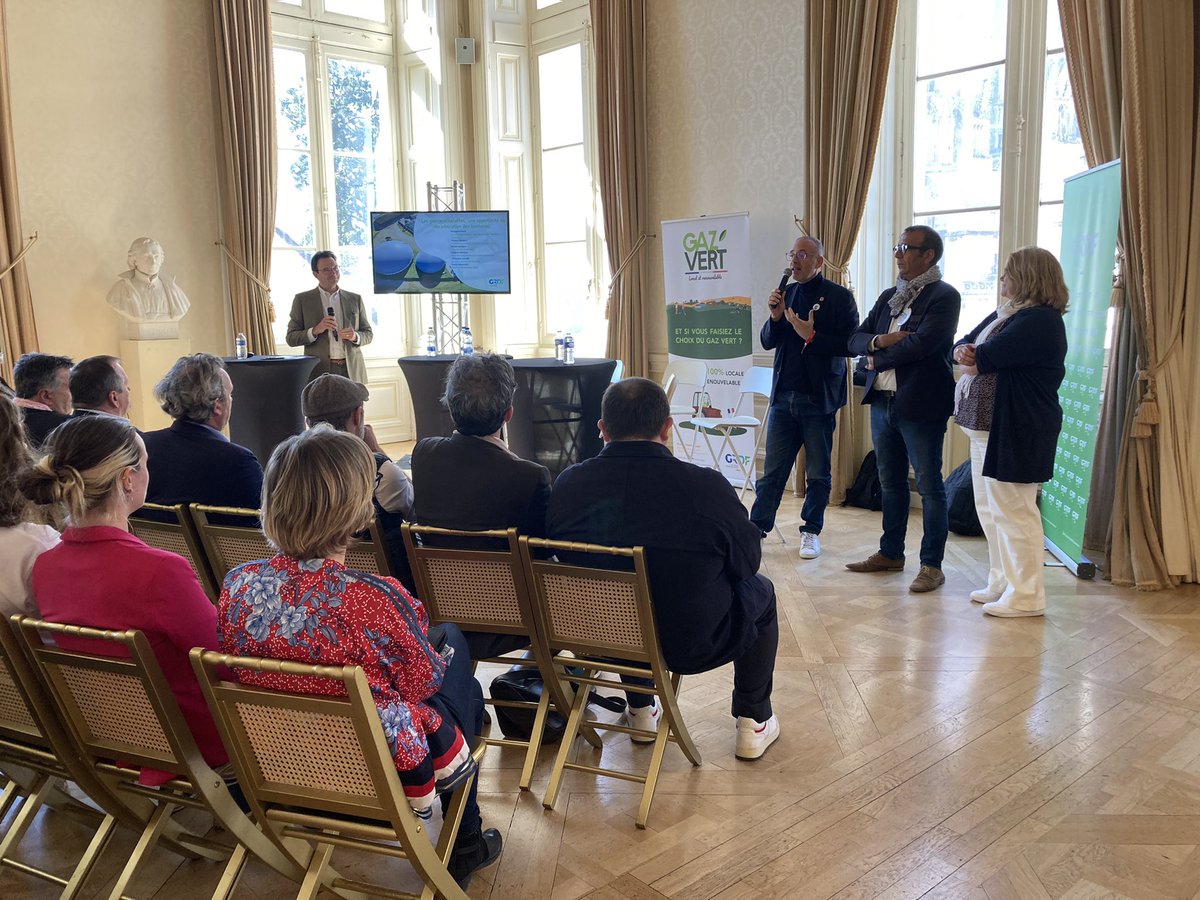 KatellCh's tweet photo. #PDB23 🎦 En live de la table-ronde « Les gaz renouvelables, une opportunité de décarbonation des territoires » avec les acteurs du territoire avec le mot d’introduction par @yanngalut, maire de @VilleDeBourges ! https://t.co/wlcnnalvY7