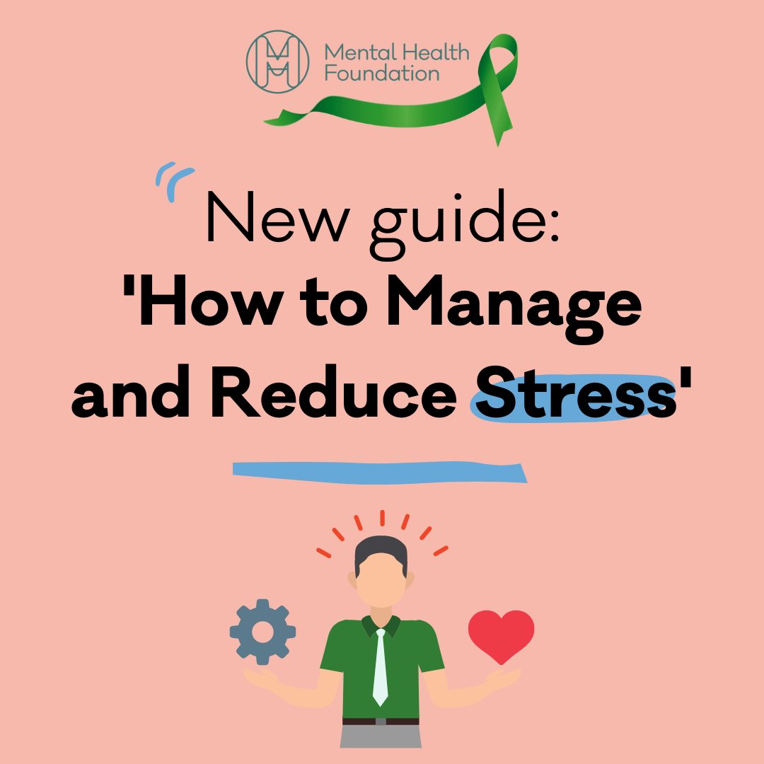mentalhealth's tweet image. We recently launched a new guide on managing and reducing stress.

Stress affects both our physical and emotional well-being. 💚

Use our guide to learn about causes, symptoms and tips for keeping your stress under control 👉 shop.mentalhealth.org.uk/products/how-t…
