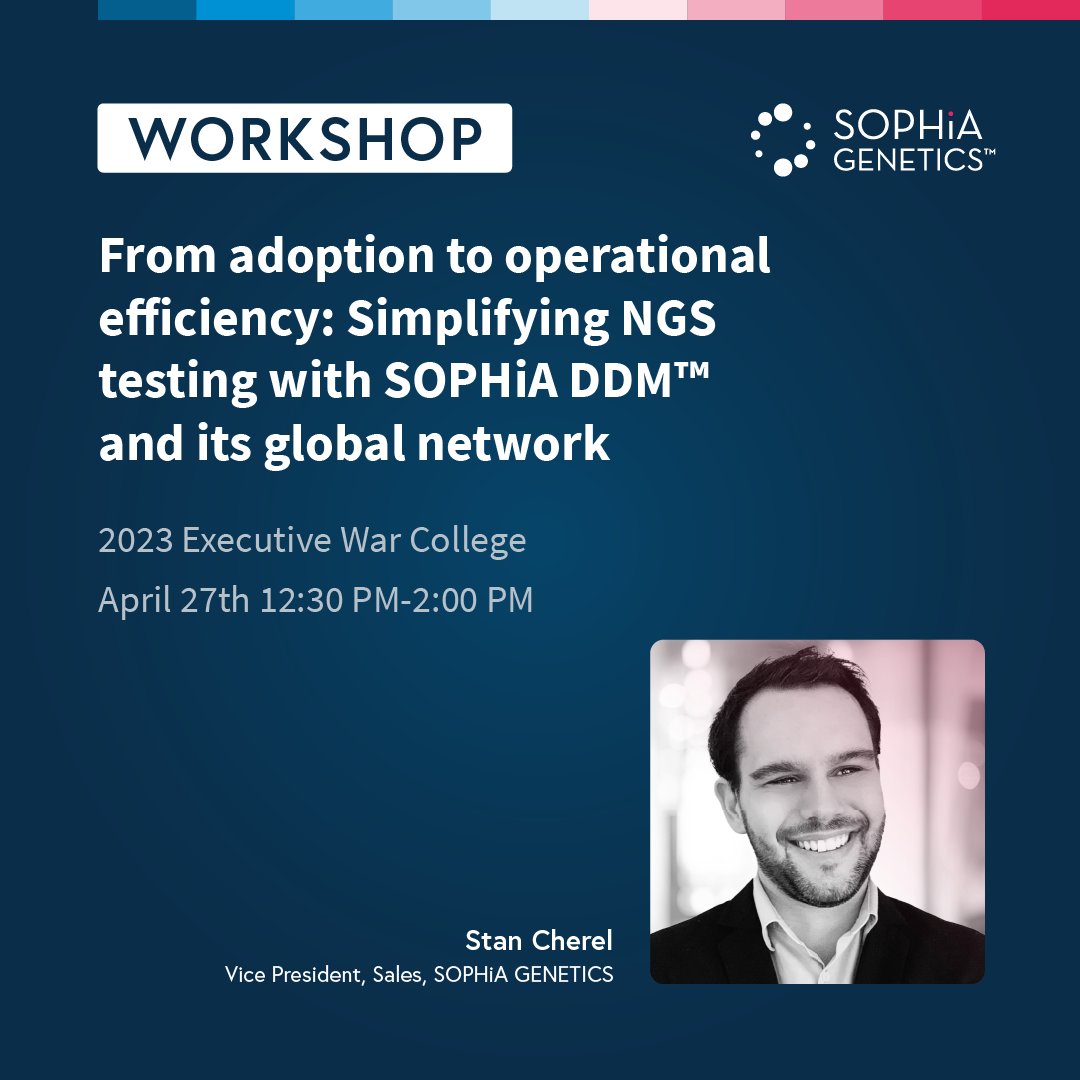SOPHiAGENETICS's tweet image. #EWC2023 is around the corner! Join us for a workshop on: "Variant Analysis - Bioinformatic Pipelines and Reporting Considerations". 

Learn more and book your seat here: ter.li/13hhg1

#SOPHiAGENETICS #NGS #Bioinformatics #PrecisionMedecine #DataDrivenMedicine