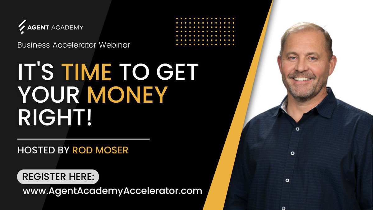 Get your finances in order and overcome the biggest obstacle to growth: resources. Join me on April 24th, 12-1 pm Pacific time to learn how! 💰💪 Register now at AgentAcademyAccelerator.com. #MoneyManagement #DebtFree #FinancialPlanning #Investing #FinancialEducation #FinancialGoals
