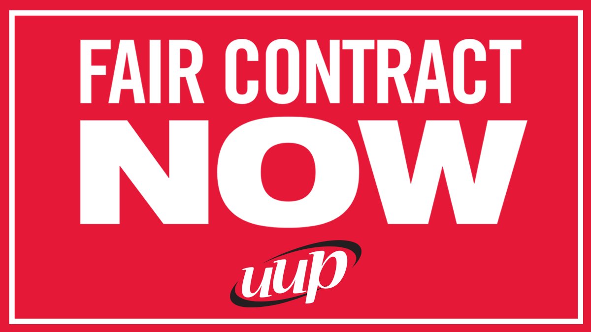 uupempirestate's tweet photo. From Buffalo to Stony Brook, Plattsburgh to Brooklyn, UUP members are united for a #UUPContractNow. https://t.co/xTbgGUY2Li