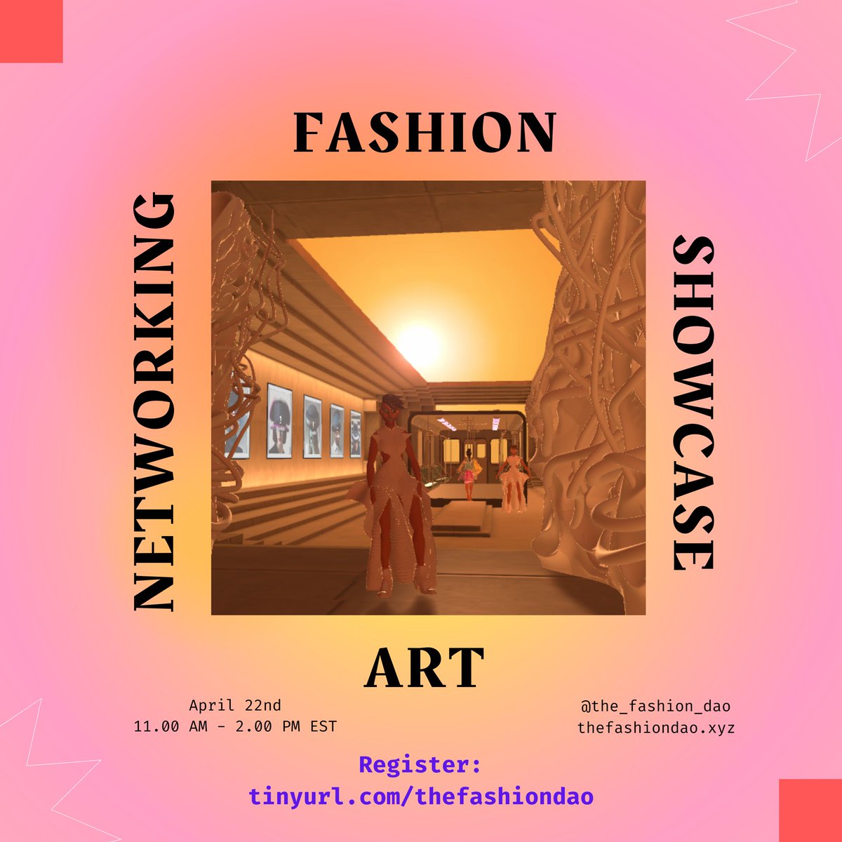 Nina Ibañez (@thesignofenye) on Twitter photo The #metaverse Event of the year is here by <a href="/the_fashion_dao/">The Fashion DAO</a>!
Featuring awe-inspiring art, mind-bending performances, fun games & networking with creators & brands from around the world!
Secure your spot now: tinyurl.com/thefashiondao
#fashion #NFTs #Art #game The #metaverse Event of the year is here by <a href="/the_fashion_dao/">The Fashion DAO</a>!
Featuring awe-inspiring art, mind-bending performances, fun games & networking with creators & brands from around the world!
Secure your spot now: tinyurl.com/thefashiondao
#fashion #NFTs #Art #game