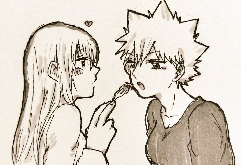 ※女体化/百合/落書き⚠

にょたゆり♀爆轟でもお祝い!
💥ちゃほんとおめでとうございました! 