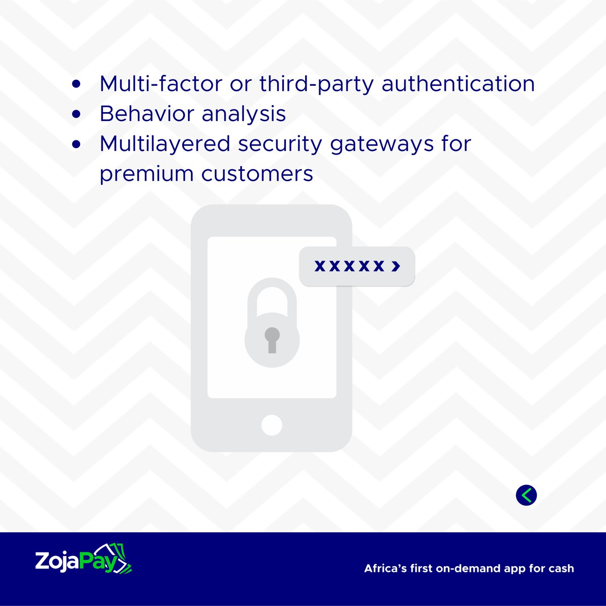 zojapay's tweet photo. We know how hard you work for your money, that is why we make your #Security a big deal

With #AdvancedSecurityFeatures that keeps your cash and account safe, why have you not downloaded #ZojaPay yet
#JoinTheSabiGang
#securedpayment #stresslessbanking #NaijaFintechForNaijaPeop https://t.co/B58luJbsic