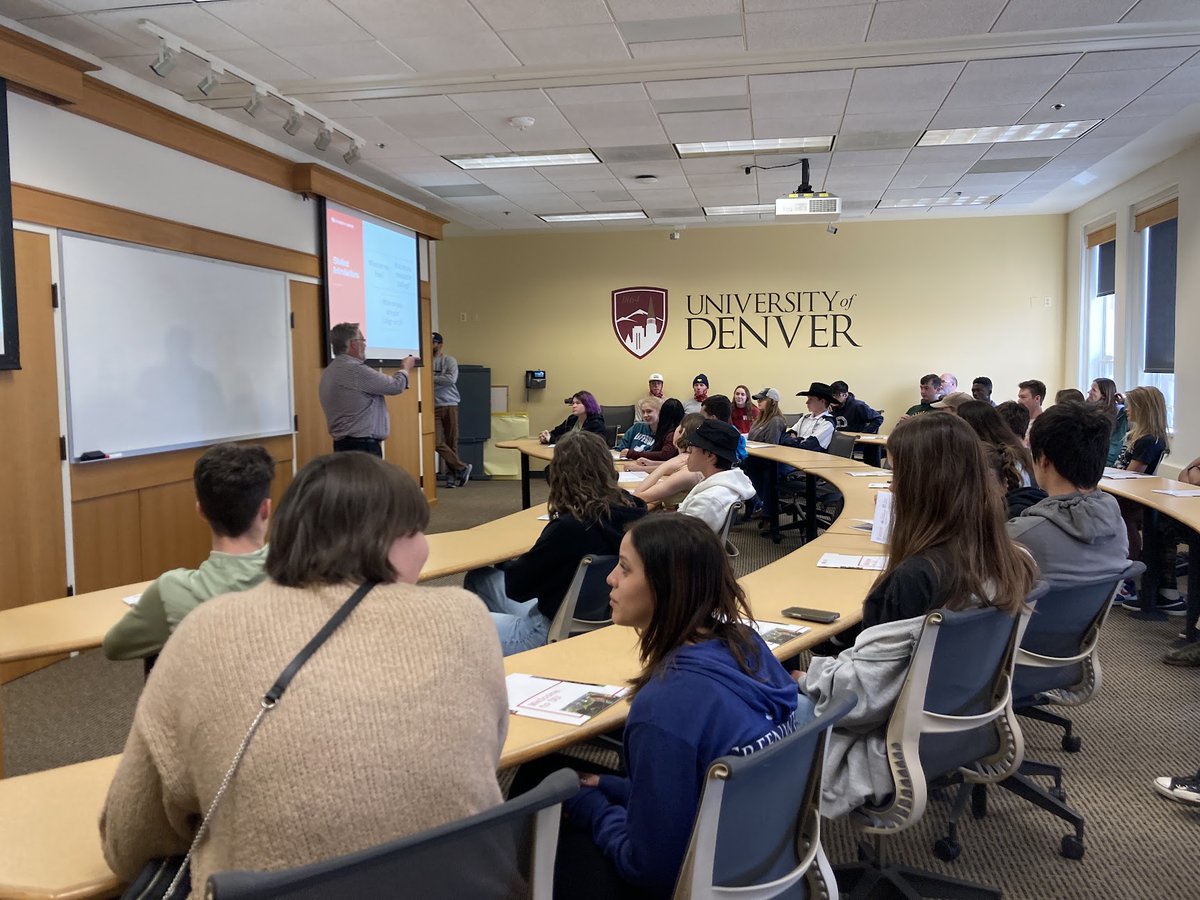 denveracademy's tweet photo. As part of their high school experience, DA students go beyond the books and our campus and visit nearby colleges including the University of Denver,  @msudenver, and @CUDenver, to name a few.
#damustangs #collegevisits #afterhighschool @DUAdmissions https://t.co/A7UKWms0yf