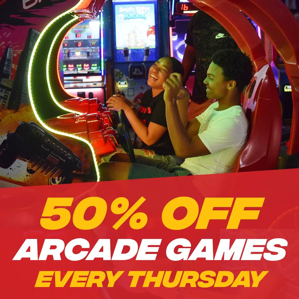 AccelerateSpeed's tweet image. There is no better way to spend your Thursday than at Accelerate on GAME DAY THURSDAY! Hurry in and learn more at bit.ly/3IXgUMF #acceleratespeed #acceleratespeedchicago #acceleratechicago #gamedaythursday #TIGF #fun #family #friends #Deals