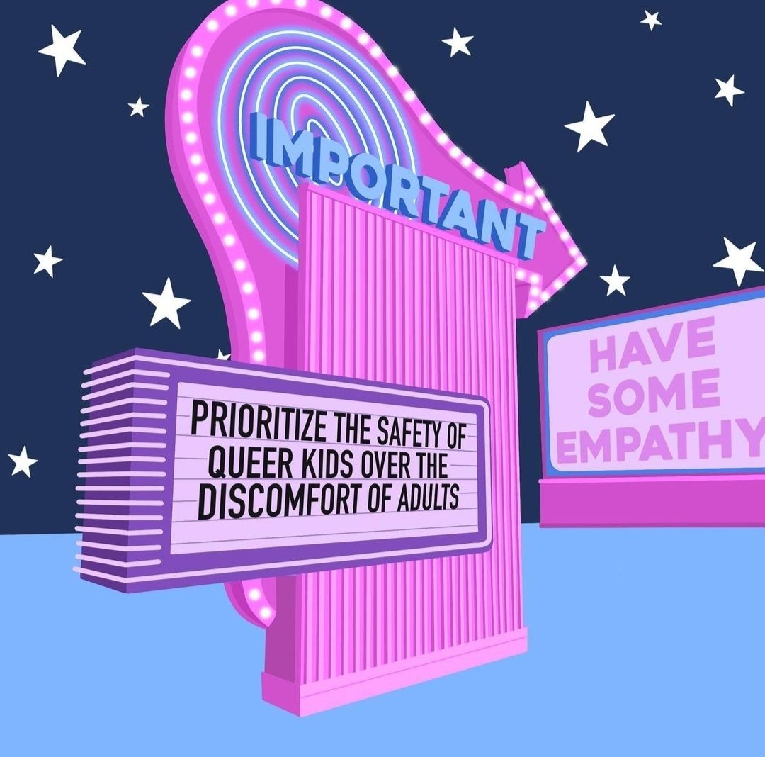 PPFA's tweet photo. #repost @PPGreaterTX 

Safety of queer kids >>>

Adults can support queer kids by recognizing that any discomfort they might feel is insignificant compared to the barriers, discrimination, and safety issues queer youth face. https://t.co/0KN95niHsx