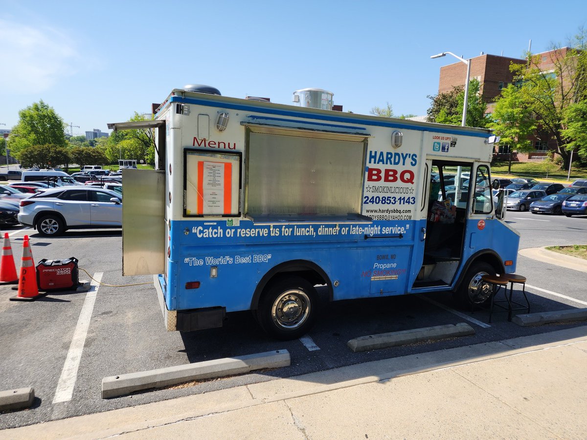 NIH_RW's tweet photo. #NIH food trucks today. @Hardys_BBQ and Chix n Stix. 11am - 2pm in Lot 10H at Bldg. 10. https://t.co/ha9UhdCLUj