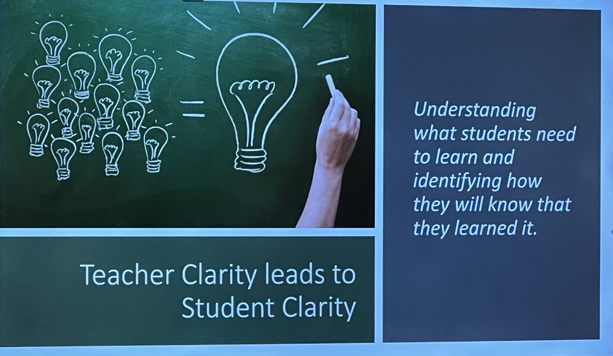 CBowPhD's tweet photo. With the right wattage you can amplify the learning for your students. Shine the 💡 of clarity. #getclear #strategiesmatter #TeacherClarityExperience @apsupdate @APS_IDD @APSIDDJSFaison @ahrosser @DrLisaHerring @ApsiddLbrunson https://t.co/1JQ3CqL6nM