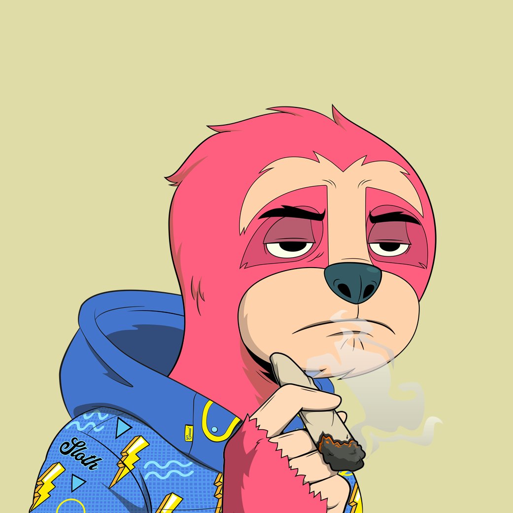 Slothomation's tweet photo. @steri_eth @CasualSloths @L0kree @PinkMuzzle Yurrr steri_eth! ☕ 

Here is your Slothjoint! 
@CasualSloths #CasualSloths #ProbablySlothing 🦥 https://t.co/nqqXsyHjbs