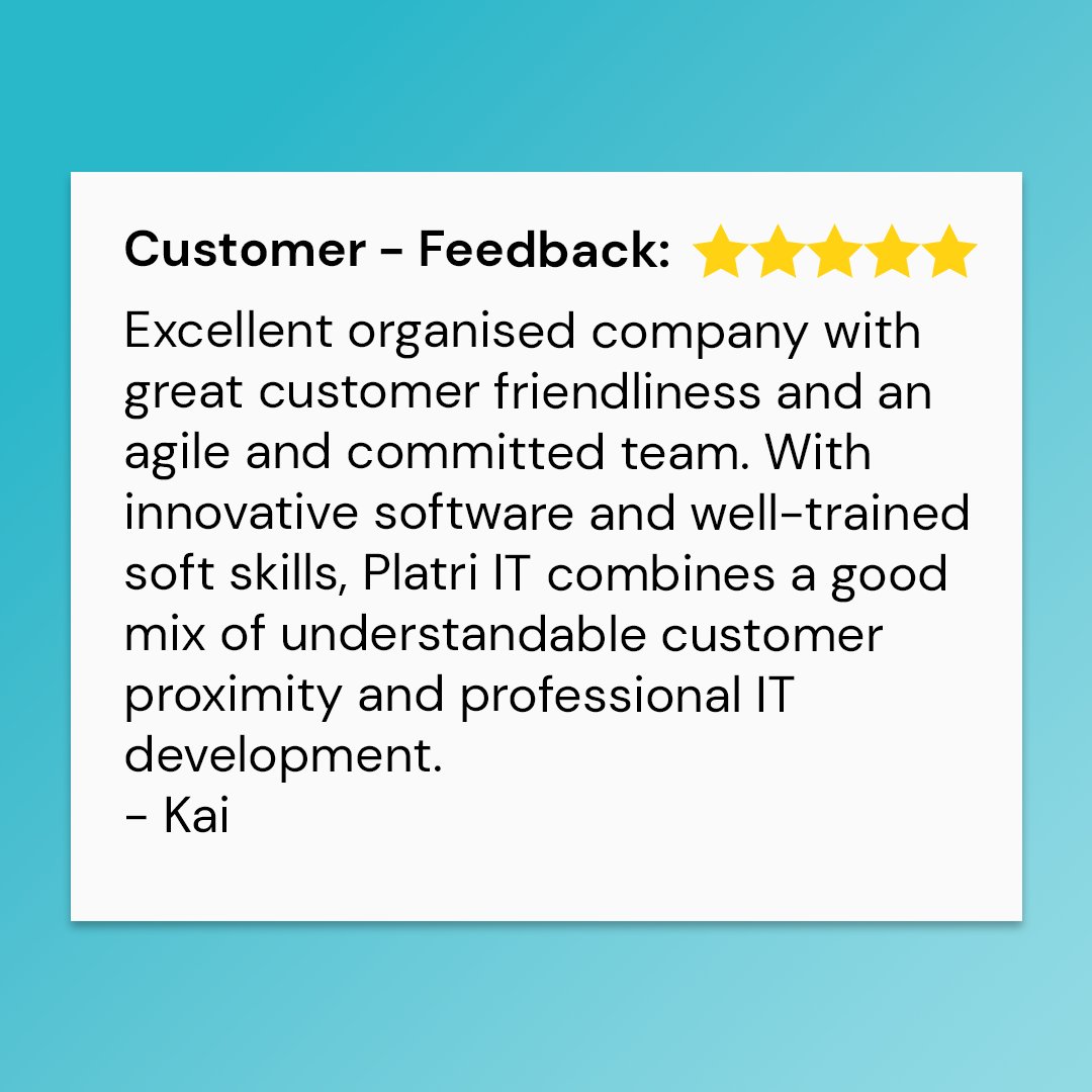 Platri_IT's tweet photo. This is what our customers say about Platri IT! 👥
_______
#platri #company #it #business #developer #development #work #review #customer #feedback https://t.co/6CDEBpEYnP