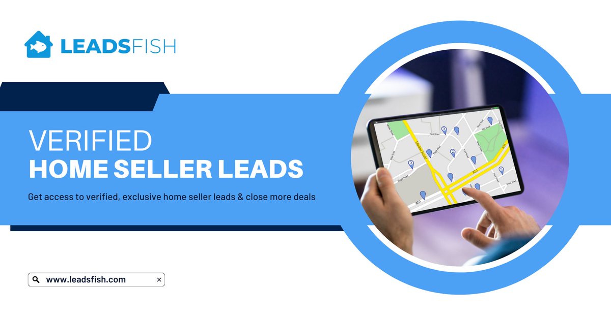 leadsfish's tweet image. Discover a consistent source of verified and exclusive home seller leads with LeadsFish.com. Close more deals and grow your business with our comprehensive lead generation service. Sign up now and start connecting with motivated sellers.