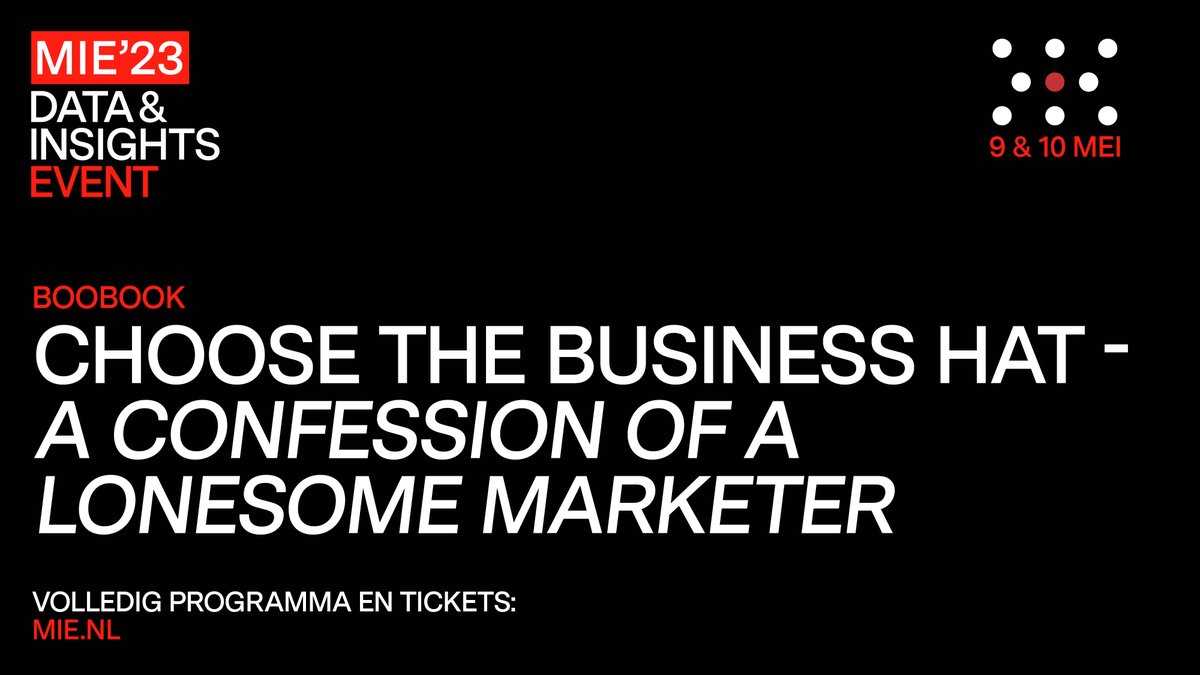 Where decision makers have to rely a bit more on data, the research sector needs more training to put more focus on the business goal and less ... At #MIE23, Michaël Follens does a light-hearted confession, illustrated with funny yet striking examples. mie.nl