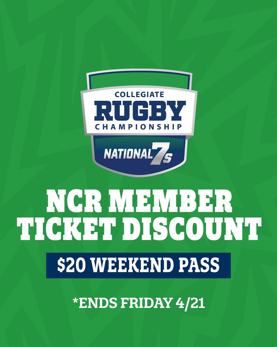 National Collegiate Rugby on Twitter "🚨 NCR Member ticket discount for