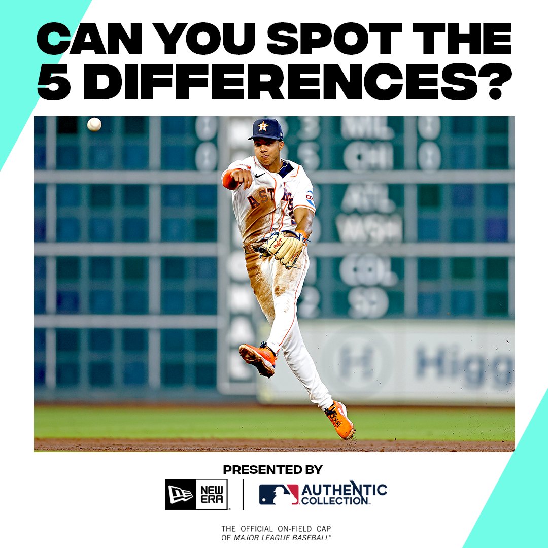 MLB's tweet photo. Gotta catch 'em all!

@NewEraCap wants to know if you can catch all five differences. https://t.co/35F4KJpbTd