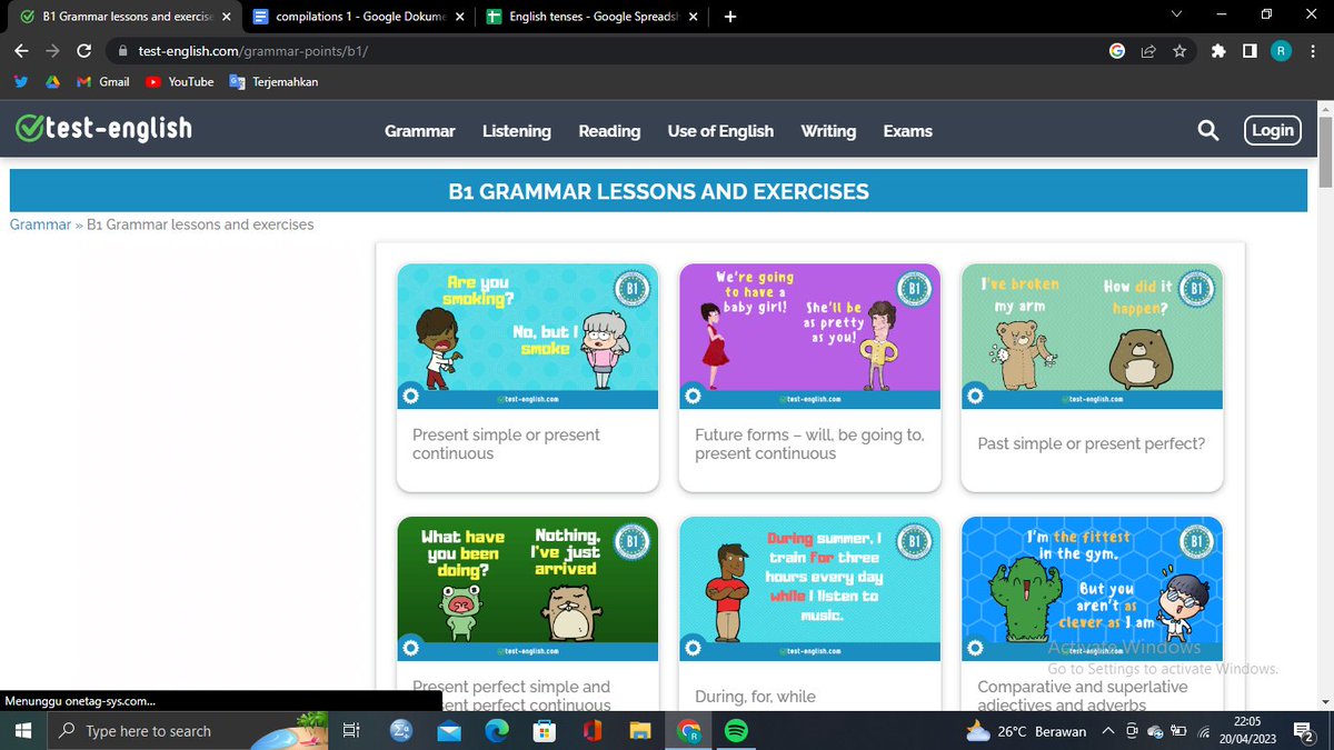 day6twister's tweet photo. guys website ini berguna banget buat latihan grammar, listening, reading, etc. lumayan banget buat ngelatih pemahaman bahasa inggris🧐. 
link-nya : https://t.co/3QEDW1UgY9 https://t.co/y4beCphd2Z