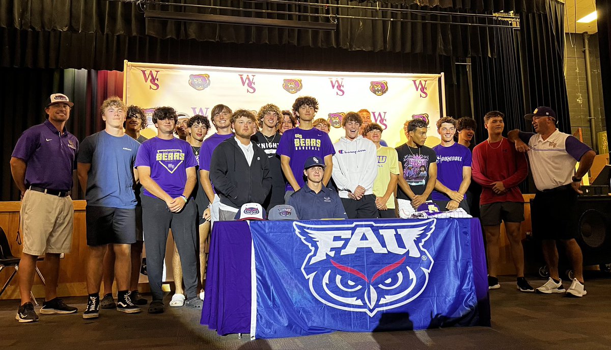 LoubierScott's tweet photo. Congratulations to @marklouby who will be heading to FAU next year to compete at the next level. I am beyond proud of you for all the hard work and your dedication on getting better each day. https://t.co/Rltsq6Mrwf