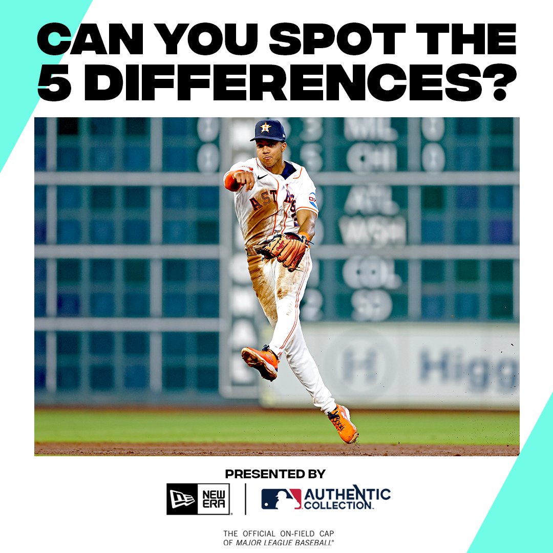 MLB's tweet photo. Gotta catch 'em all!

@NewEraCap wants to know if you can catch all five differences. https://t.co/35F4KJpbTd