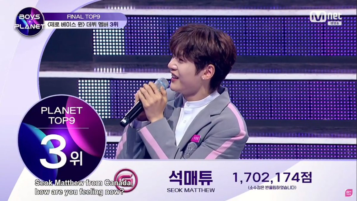 zerobaseonebr's tweet photo. Seok Matthew é anunciado como membro final do ZB1, ele ficou na 3ª posição!

#BOYSPLANET #보이즈플래닛 #ZB1 #ZEROBASEONE https://t.co/w224zqxfvi